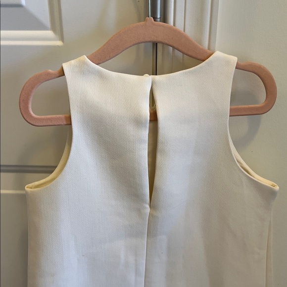 Zara White Dress with Black Accents Childs 6-7 NWT - Picture 3 of 5